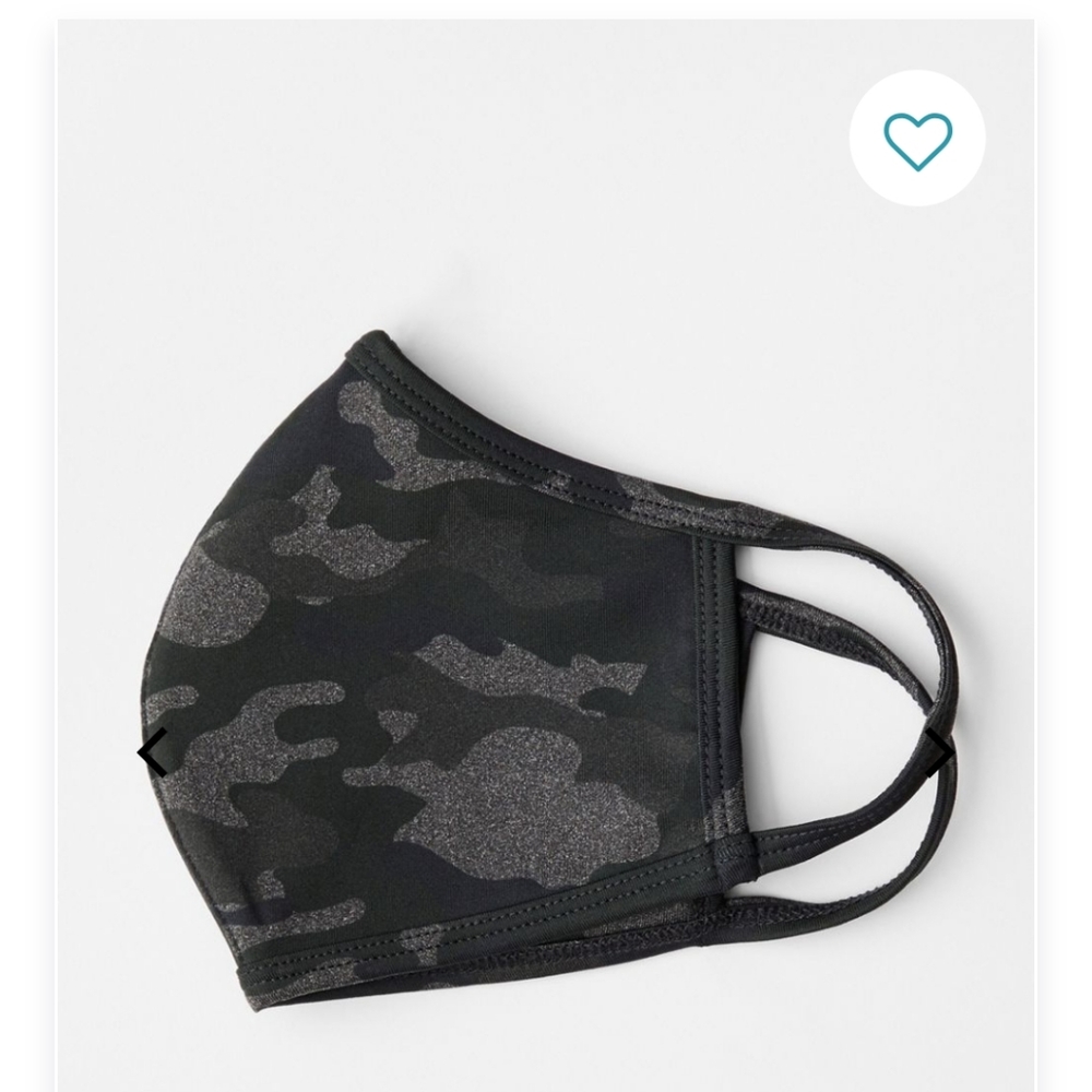 🔮NWT-Fabletics Face Mask-Charcoal Camo-NOW IN - Picture 2 of 9